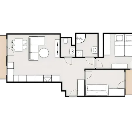 Sleeping&living 2br Metro Wilanowska *